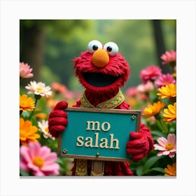 Elmo Sesame Street Canvas Print