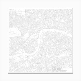 London, England, city map black on white blueprint design Toile