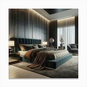 Master Bedroom Design Ideas Canvas Print