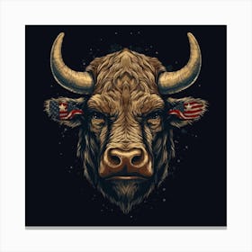 Bull Head 1 Canvas Print