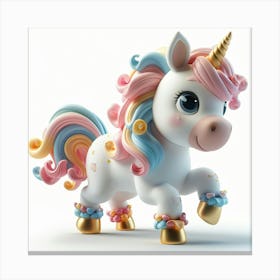 Pearl Perfection Unicorn Canvas Print