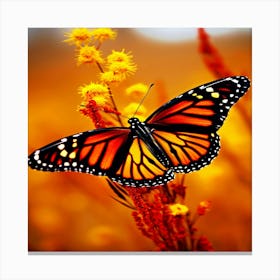 Beautiful butterfly in nature, Monarch Butterfly Canvas Print