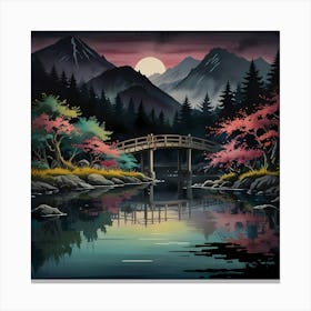 Japanese Bridge Canvas Print