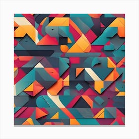 Abstract Geometric Pattern 1 Canvas Print