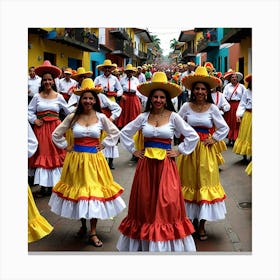 Mexican Dancers 3 Canvas Print