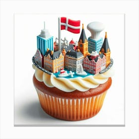 Coppenhagen Cupcake Canvas Print