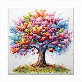 Colorful Tree Canvas Print