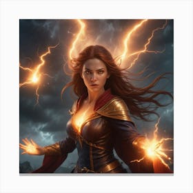 Marvel Captain Marvel Canvas Print