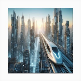 Futuristic Train 6 Canvas Print