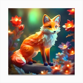 Magical Fox Canvas Print