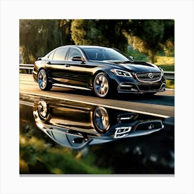 Beautiful Black Sedan Canvas Print