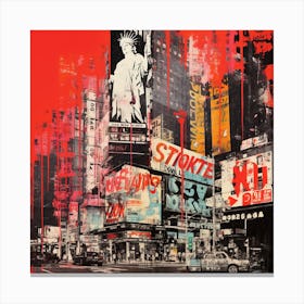 Times Squares 4 Canvas Print