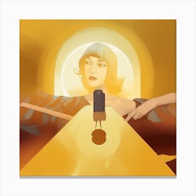 Woman With A Guitar Canvas Print