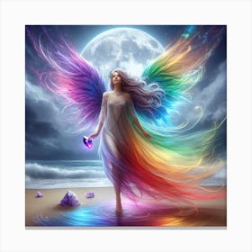 Rainbow Angel 2 Canvas Print