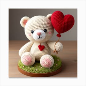 Amigurumi, Bear 1 Canvas Print