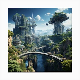 Futuristic City 2 Canvas Print