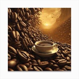 Coffee Beans 166 Canvas Print