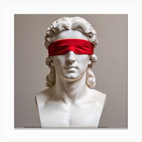 Blindfolded Bust Canvas Print