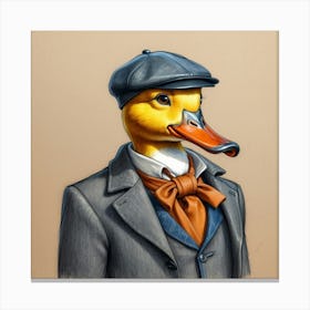 Duck In A Suit 22 Canvas Print