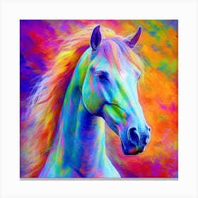 Rainbow Horse Canvas Print