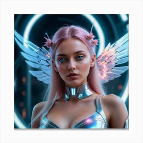 Futuristic Angel 1 Canvas Print