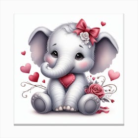Baby Elephant 3 Canvas Print