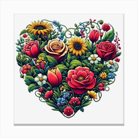 Heart Plants Canvas Print