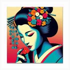 Japan Geisha Visual 87 Canvas Print