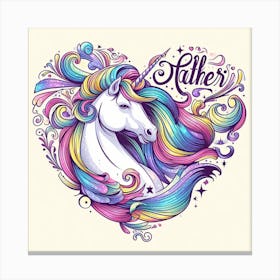 Father Unicorn Canvas Print