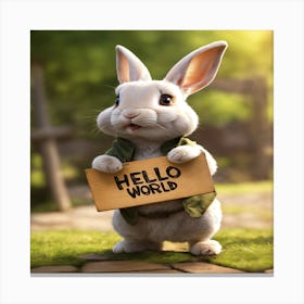 Hello World 1 Canvas Print