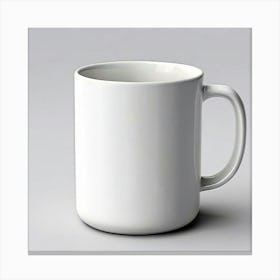 Mock Up Mug Blank Plain Ceramic Customizable Unadorned Empty Clean Simple Minimalist Mo Canvas Print