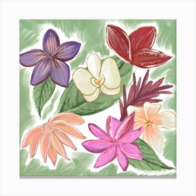 Oil Painting Botanical Canvas Print