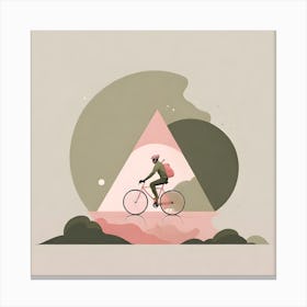Man On A Bike Canvas Print