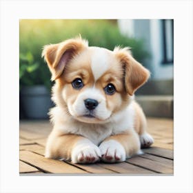 cute dog 1 Canvas Print