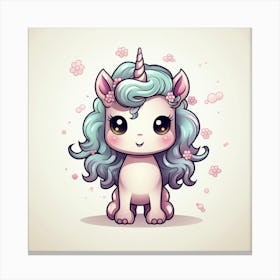 Cute Unicorn 311 Canvas Print