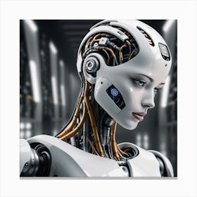 Robot Woman 39 Canvas Print