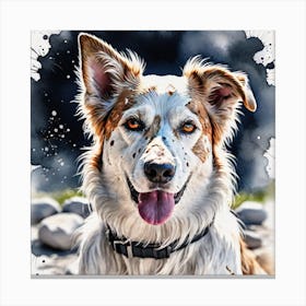 Dog Portrait 1 Canvas Print