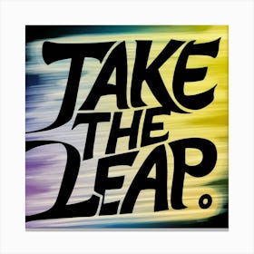 Take The Leap 5 Canvas Print