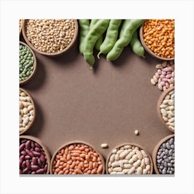 Legumes As A Frame (45) Canvas Print