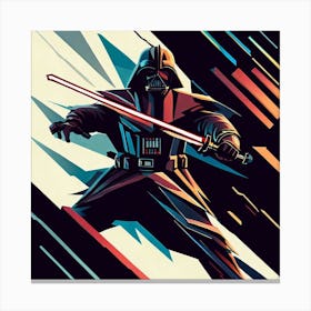 Darth Vader Geometric Art Print Canvas Print