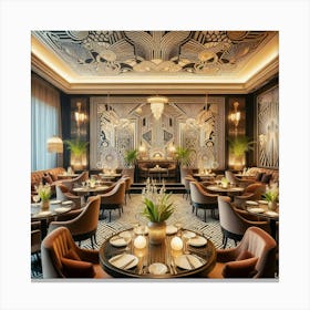 Deco Restaurant 1 Canvas Print