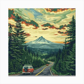 Vw Road Trip Canvas Print