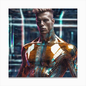 Futuristic Man 203 Canvas Print