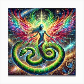 Cosmic Angel Serpent Lienzos