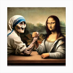 Teresa v Lisa Canvas Print