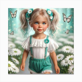 Daisy Girl 12 Canvas Print