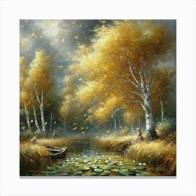 Autumn In The Forest Canvas Print