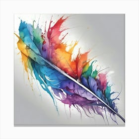 Feather Painting 12 Canvas Print