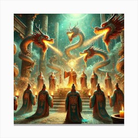 Spiritual Order Of Dragon Priests Canvas Print