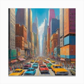 New York City City art print 2 Canvas Print